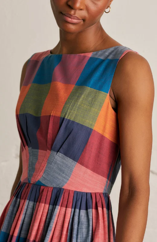New Arrival Abigail Festival Plaid Dress Long