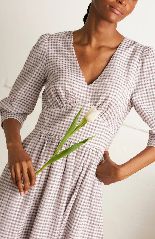 Midnight Sale Amelia Parma Violet Gingham Dress