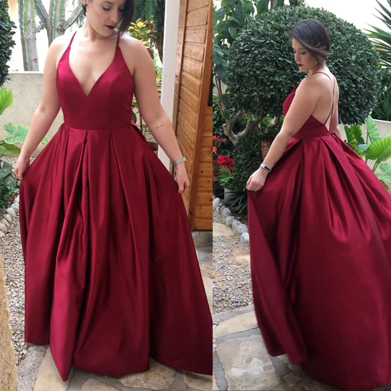 Best Seller Burgundy Evening Dress A Line Satin Elegant Girls Graduation prom Dress Long Lp717 Best Seller Burgundy Evening Dress A Line Satin Elegant Girls Graduation prom Dress Long Lp717