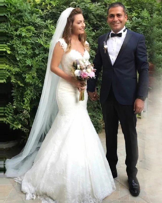 Can't Be Beat Amazing Lace Mermaid Wedding Dress Court Train Vestido De Novia 2022 WD11030 Can't Be Beat Amazing Lace Mermaid Wedding Dress Court Train Vestido De Novia 2022 WD11030