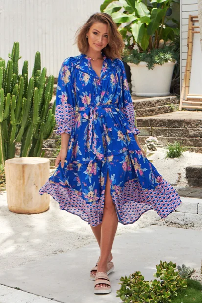 Act Now Seashore Print Briana dress