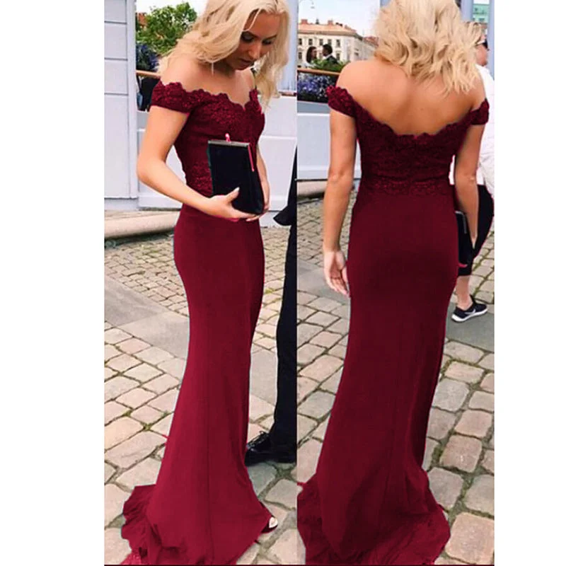Deal Zone Wine Red Lace Prom Dress Formal Evening Dress Women Long Party Gown LP700 Deal Zone Wine Red Lace Prom Dress Formal Evening Dress Women Long Party Gown LP700