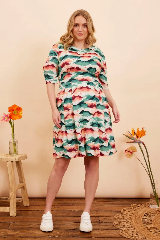 Overstock Meredith Sunset Mountain Dress