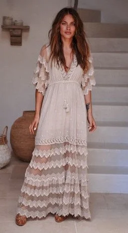 Exclusive Online Offer Bungalow maxi sand dress natural