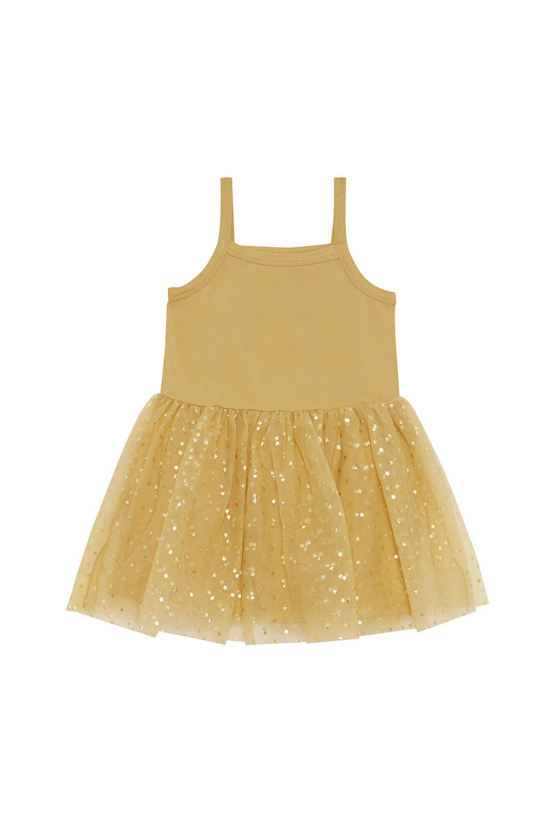 Bargain Bin Bonds Kids Dance Tutu Dress - Shining Star Golden