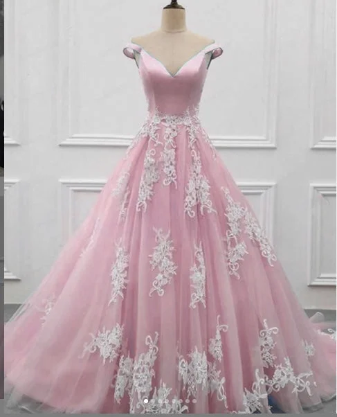 Epic Deals Off the Shoulder Lace ivory Pink Formal Prom Gown ,Sweet 16 Dress, Wedding Dress PL10902 Epic Deals Off the Shoulder Lace ivory Pink Formal Prom Gown ,Sweet 16 Dress, Wedding Dress PL10902