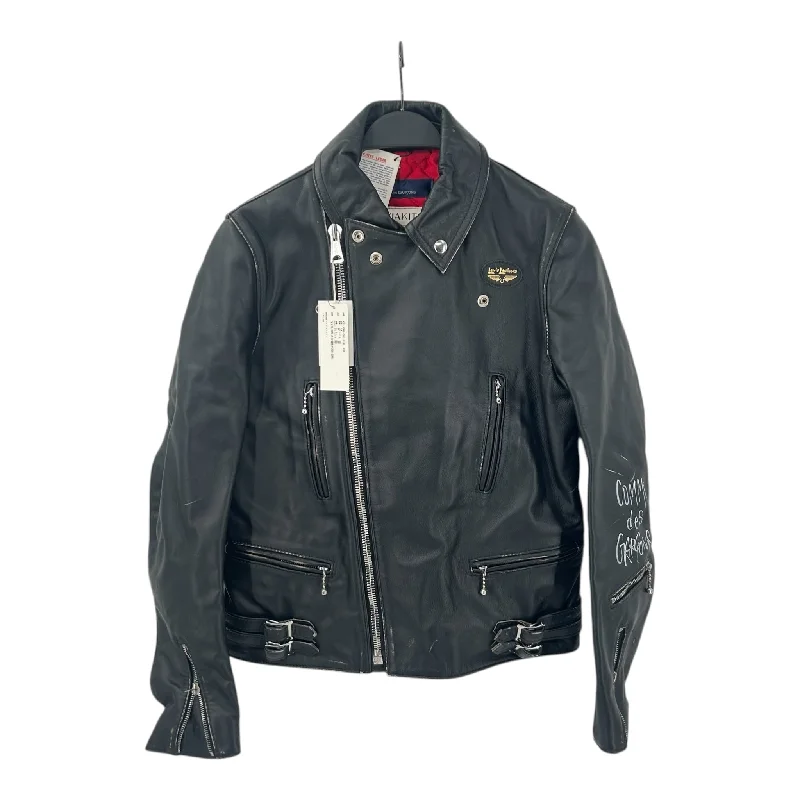 COMME des GARCONS/LewisLeathers/Riders Jkt (W)/38/Black/Cowhide