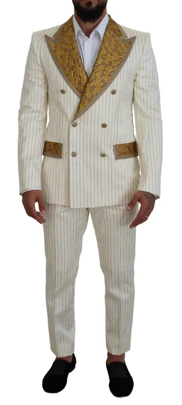 Dolce & Gabbana Elegant  Double Breasted Men's Suit