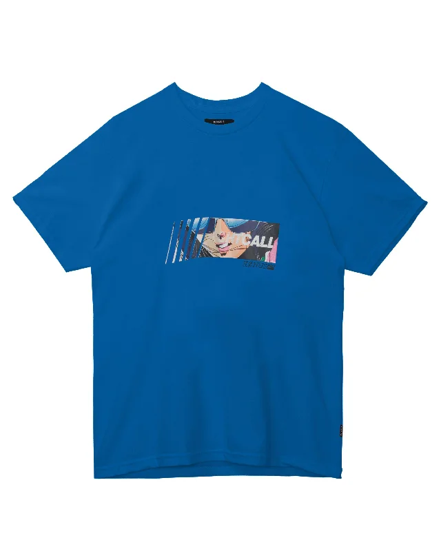 Konus Men's Anime Graphic Tee in Blue