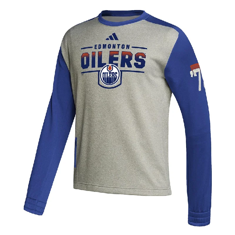 adidas - Men's Edmonton Oilers Team Sweatshirt (IK9203)