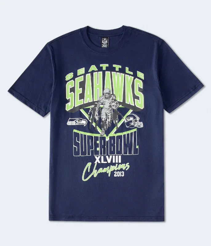 Aeropostale Seattle Seahawks Super Bowl Relaxed Graphic Tee