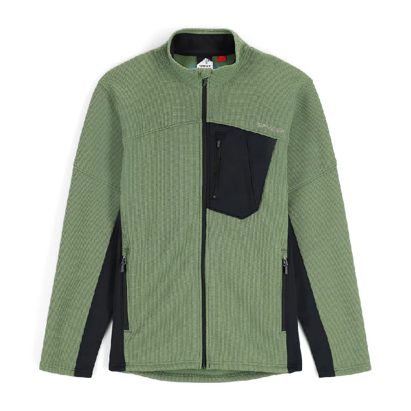 Mens Bandit Hybrid Full Zip - Pine