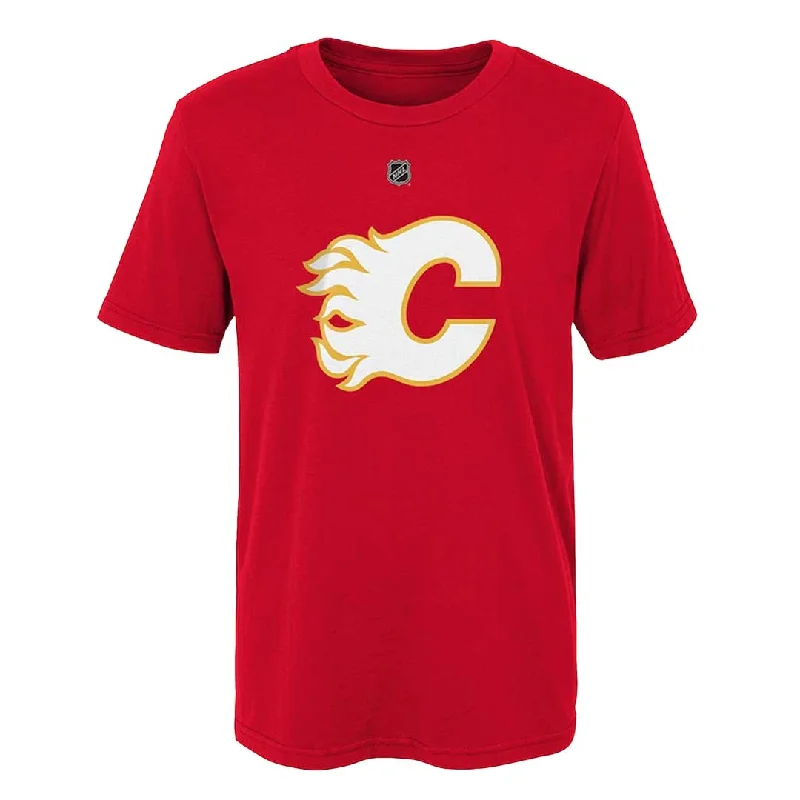 Special Offer Fanatics - Men's Calgary Flames Short Sleeve T-Shirt (QF6E 0484 H35 FSQ)