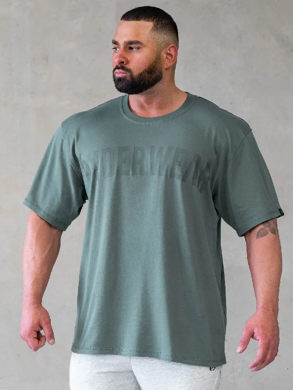 Grand Opening Sale Force Oversized T-Shirt - Fern Green