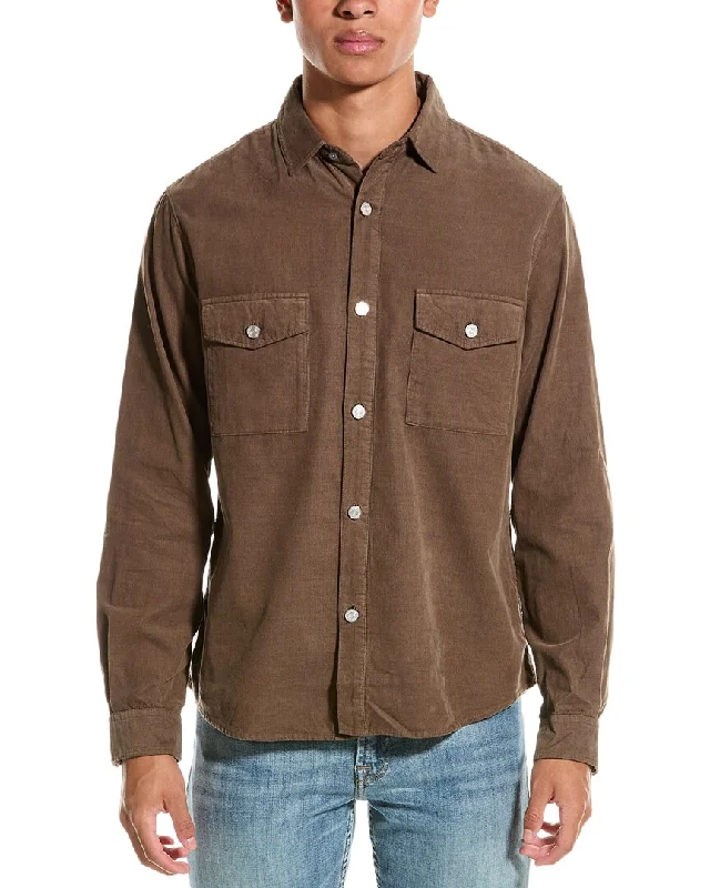 FRAME Denim Double Pocket Micro Cord Shirt