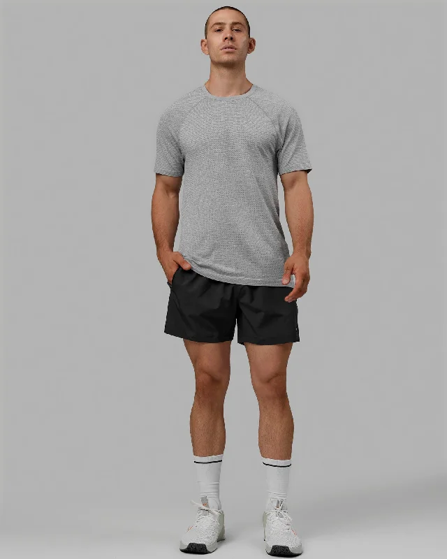 AeroFLX+ Seamless Tee - Light Grey Marl