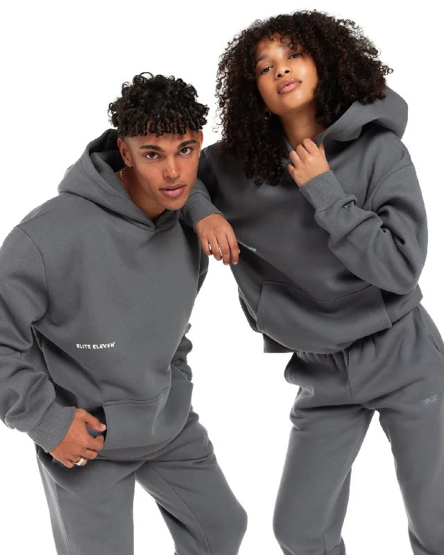 Best Bargains Offset Hoodie - Cool Slate
