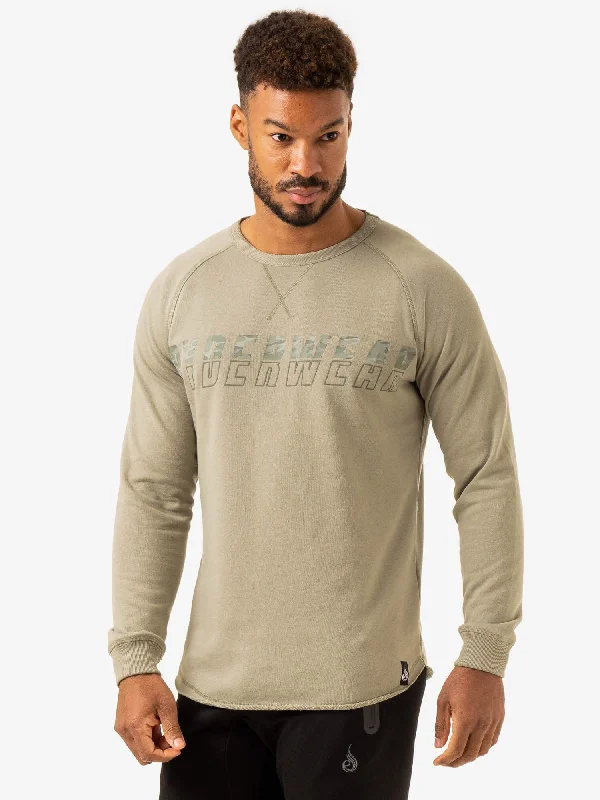 Overdrive Crew Neck - Sage Green